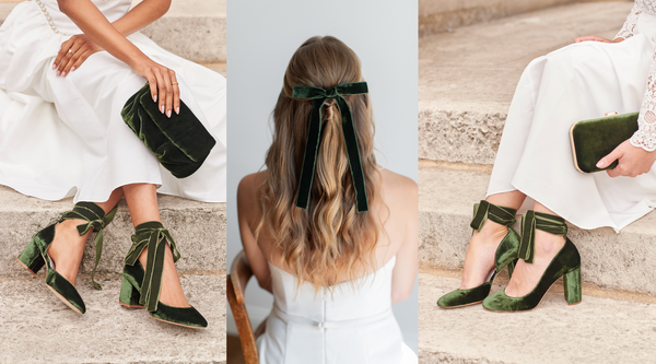 Green shoes and accessories