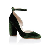 Hetty Forest Green Wide with Straps