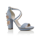 Arabella Block Blue Blossom Rose Gold