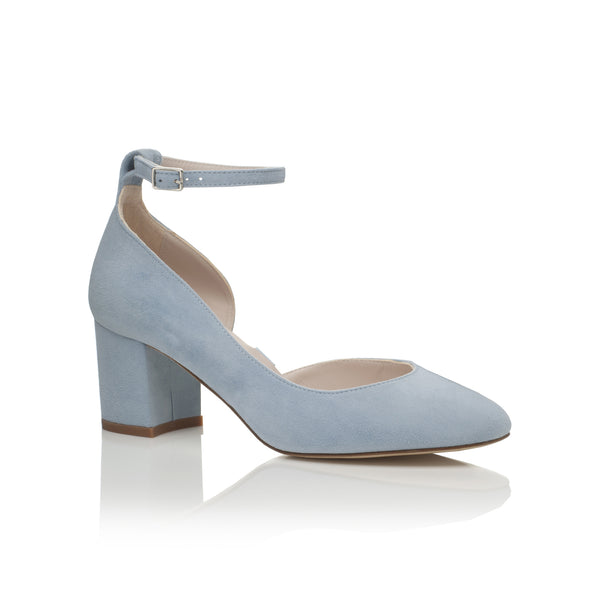 Hetty Mid Blue Wide with Straps