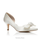 Bow Shoe Clips Ivory