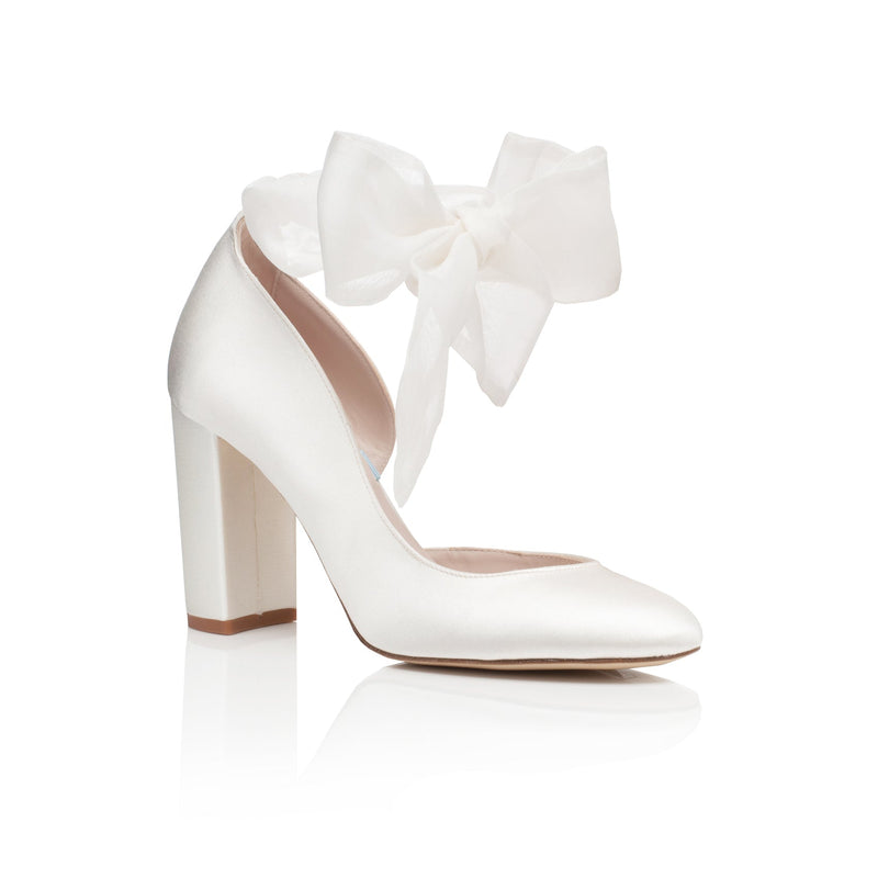 Embellished Trim Low Block Heel Bridal Sandals Ivory | Women's Shoes |  Monsoon US.