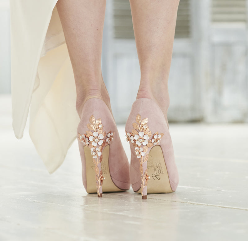 Rose Gold Shoes Women Heels | Wedding Shoes Bridal Rose Gold - 2023 Spring  Luxury - Aliexpress